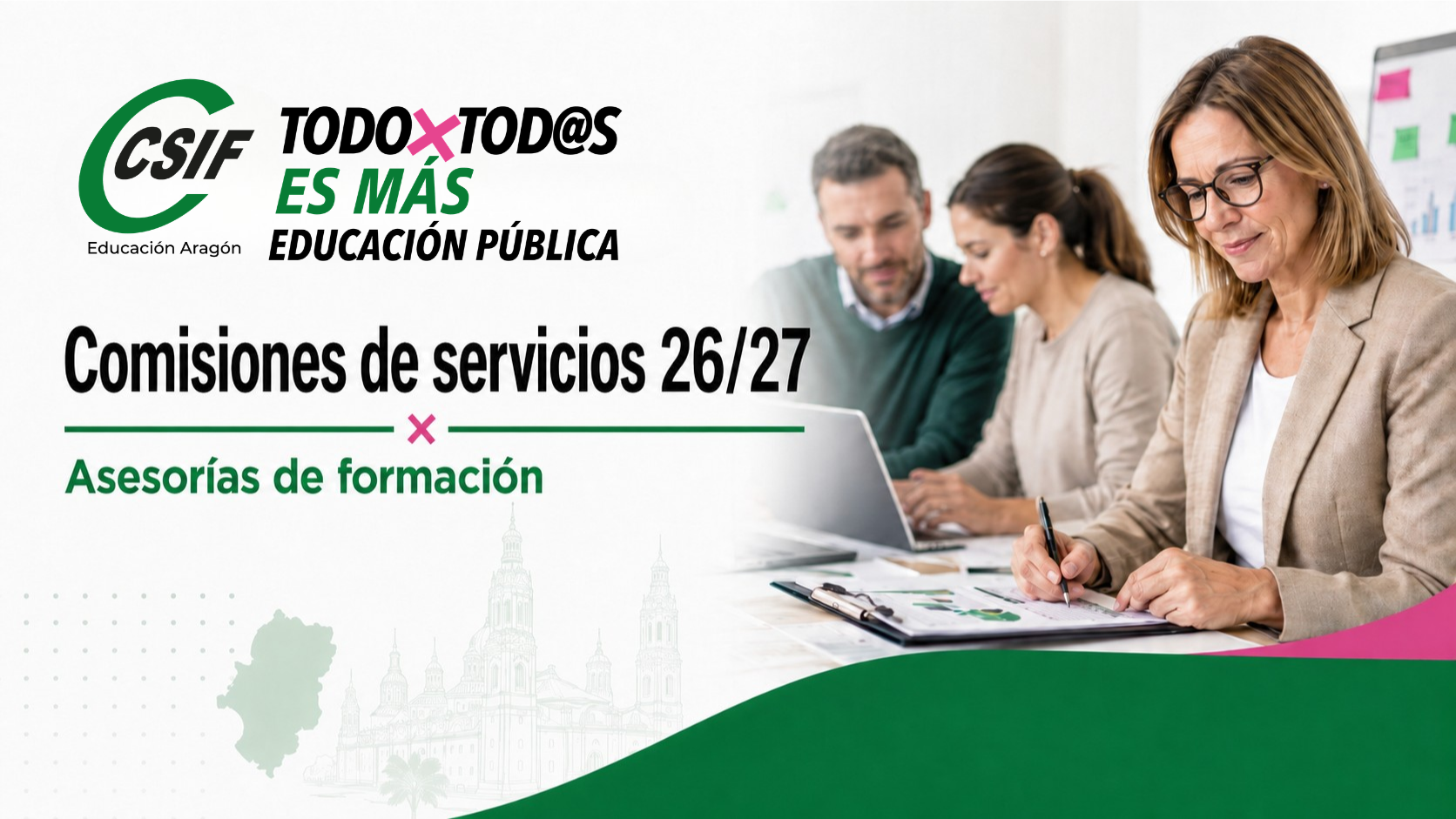 Comisiones de servicios curso 26/27. ASESORES DE FORMACIÓN